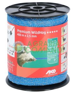 Cable disuasorio azul para jabalíes