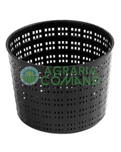 Cesta redonda perforada de 13 cm.