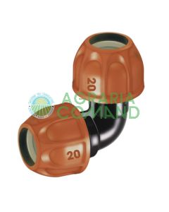 Racor codo Claber 90322 para manguera de 20 mm