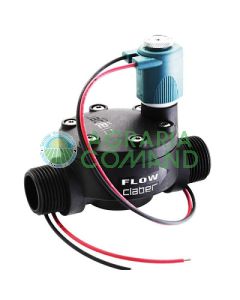 Electroválvula Claber de 9 voltios con paso de rosca macho