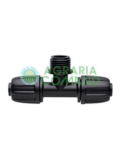 Racor de 3 vías con rosca