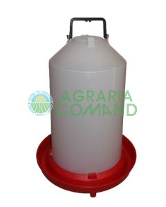 Efes Bebedero sifónico de plástico de 15 litros para gallinas.
