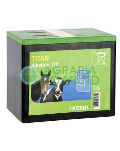 Batería alcalina Kerbl de 170 Ah y 9 voltios