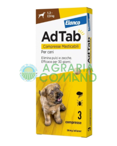 ADTAB perros 1,3-2,5 kg - Comprimidos masticables