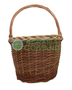 Cesta de mimbre redonda