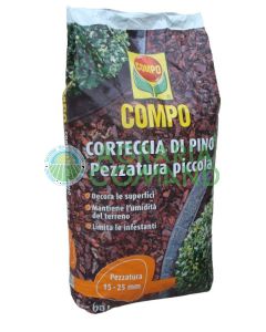 Corteza de pino marítimo pequeña 15-25 mm Compo 60 lt.