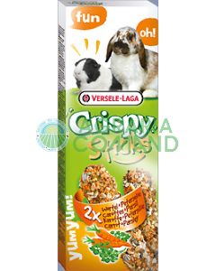 PALITOS CRISTY PARA CONEJOS Y COLES 2x55 gr. Zanahorias y perejil