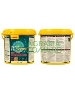 Sera Pond Sticks 10 litros, 1,8 kg: pienso en barritas flotantes para peces de estanque y carpas koi