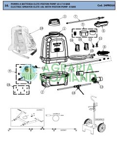 Lista de piezas de repuesto disponibles Bomba Elite fox