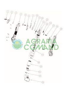 Despiece de las piezas de recambio de la tijera Archman FE04-25