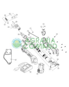 Despiece de las piezas de recambio de la tijera PV 280