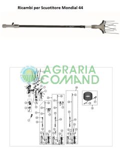 Despiece agitador Mondial 44 Volpi