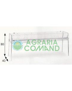 Conejera de engorde de 200 cm con fondo de plástico Conejera de engorde de 200 cm con fondo de plástico