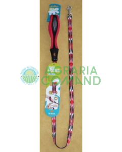 ERGOTATTOO GUINZAGLIO XS-S 120cm. x 1,5cm. ROJO