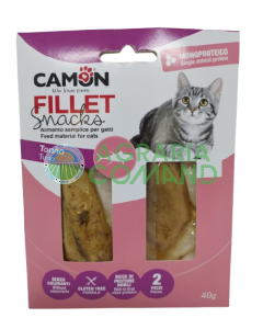 Snacks de filete y atún Camon para gatos