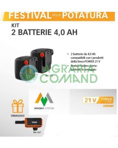 Kit 2 baterías 4.0 Ah Stocker art.325