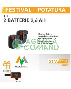 Kit 2 Baterías 2,6 Ah Stocker art.312/7