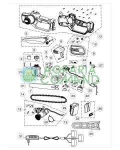 Despiece de la podadora Volpi KVS8000
