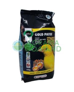 Orlux Gold Pateè amarillo para canarios y pájaros exóticos 250 g.