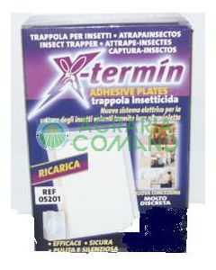 Hojas adhesivas para trampa X-Termin 4 uds.
