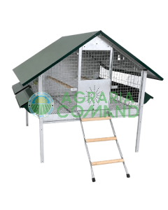 Gallinero metálico para pollos de engorde