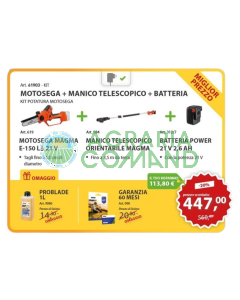 Kit de poda Stocker con motosierra