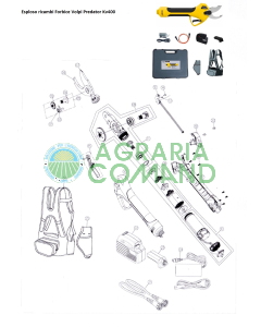 Despiece de la tijera Predator kv400