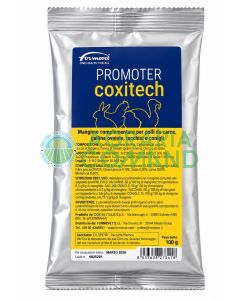 Promoter Coxitech Formevet 100 g, pienso complementario para pollos, gallinas, pavos y conejos