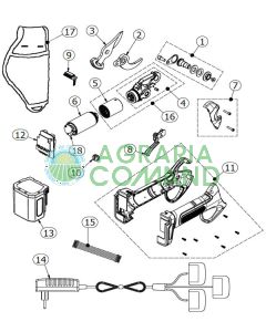 Despiece de la tijera KV 380