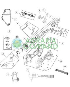 Despiece piezas de recambio Tijera KV 360
