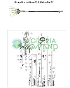 Despiece Agitador Mondial 12 Volpi