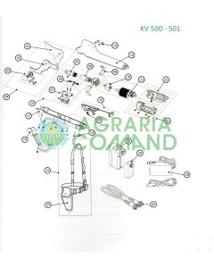 Despiece recambios tijeras KV500 - KV501