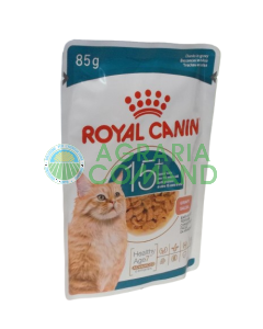 Royal Canin Ageing 15+ Gravy 85 g, comida húmeda para gatos mayores de 15 años
