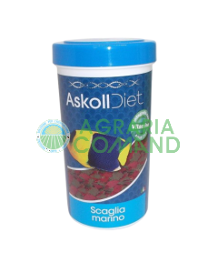Pienso en escamas para peces marinos Askoll Diet
