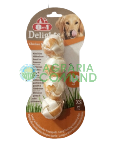 Pack snack para perros 8 en 1 Delicias Bolas de Pollo XS pequeño 4 unid.