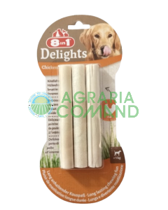 Pack de snacks para perros 8en1 Delicias Palitos de Pollo