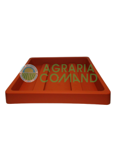 Plato Corfù 31x 31 terracota Plastecnic