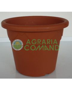 Corinto jarrón cilíndrico Plastecnic terracota 18 cm