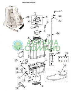 Despiece de las piezas de recambio de la V-Black E-Pro16