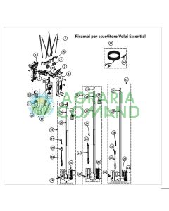 Despiece del agitador Volpi Essential