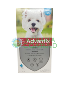 Advantix spot en perros de hasta 10 kg