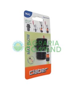 Claber 9642 Adaptador Max-Flow 3/4" rosca macho