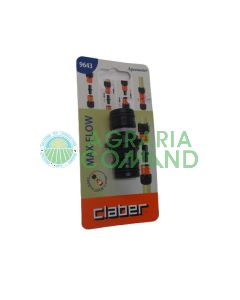 Conector de 2 vías Claber 9643 Max-Flow