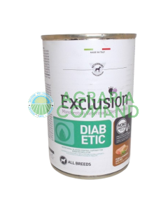 Exclusion Veterinary Perro Diabético Húmedo 400 gr.
