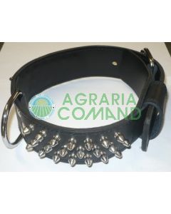 CUELLO DE CUERO NEGRO CON TACHUELAS CM.70