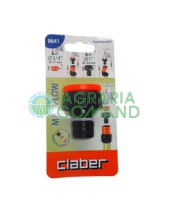 Conector de grifo Reducción de 1" Caudal máximo de 3/4" Claber 9641