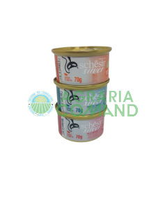 Schesir SILVER húmedo COMPLETO gatos + 11 años 70 gr