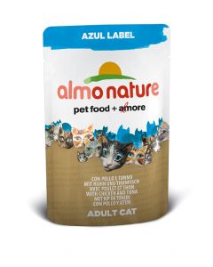 ALMO NATURE AZUL LABEL Pollo y Atún gr.70