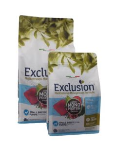 Exclusión cachorros atún pequeño