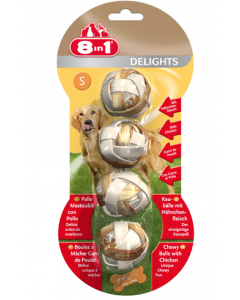 8 en1 bolitas de snack con pollo